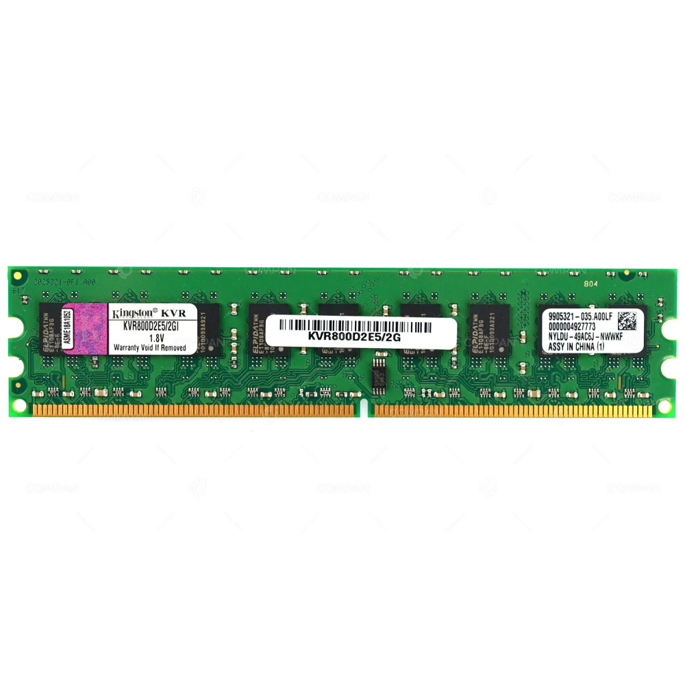 KVR800D2E5-2G KINGSTON DDR2 2GB PC2-6400 800MHZ EDIMM CL5